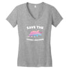 Save The Chubby Unicorns Women's V-Neck T-Shirt