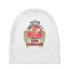 who knows sign language Baby Beanies
