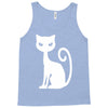 white cat funny Tank Top