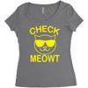 check meowti Women's Triblend Scoop T-shirt