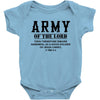 Army Of The Lord Christian T Shirts Bible Verse Baby Onesie
