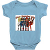 star spangled hammered Baby Onesie