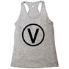 vegan symbol Racerback Tank