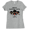 mixed martial arts and crafts Ladies Fitted T-Shirt