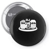 dj scratch men's Pin-back button