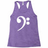 bass cleff funny Racerback Tank