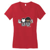 pulp fiction cartoon ideal birthday present or gift Women's V-Neck T-Shirt