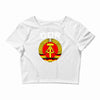 ddr logo blau Crop Top
