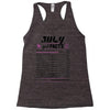 July Girl Facts Leo Racerback Tank