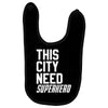 this city need superhero Baby Bibs
