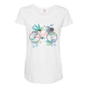 Bicycle Maternity Scoop Neck T-shirt