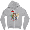 deadpool and superman Zipper Hoodie