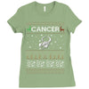 cancer christmas ugly sweater Ladies Fitted T-Shirt