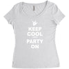 keep cool partyon Women's Triblend Scoop T-shirt