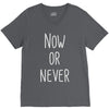 now or never V-Neck Tee