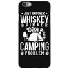 love whiskey and camping! iPhone 6/6s Case