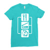 v2 eat sleep fish Ladies Fitted T-Shirt