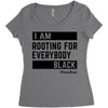 Rooting for Everybody Women's Triblend Scoop T-shirt