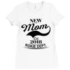 New Mom 2018 Rokie Dept. Ladies Fitted T-Shirt