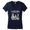 roller derby   zombie Women's V-Neck T-Shirt
