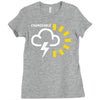 weather forecast symbol Ladies Fitted T-Shirt