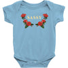 sassy with roses Baby Bodysuit