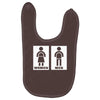 restroom sign sticker vinyl decal Baby Bibs