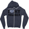 i love my soldier navy camouflage Zipper Hoodie