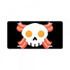 Bacon Egg Skull License Plate