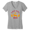 This Girl Loves Her Collie Women's V-Neck T-Shirt