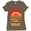 burger fever Ladies Fitted T-Shirt
