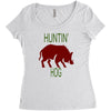 hantin hog Women's Triblend Scoop T-shirt