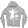 bear grills bbq funny Zipper Hoodie