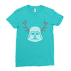 darth vader reindeer Ladies Fitted T-Shirt