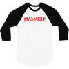 masshole massachusetts 3/4 Sleeve Shirt