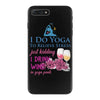 yoga and wine iPhone 7 Plus Case