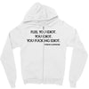 Flee You Idiot Zipper Hoodie