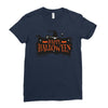happy halloween Ladies Fitted T-Shirt