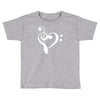 music heart rock baseball jersey Toddler T-shirt