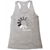 buffering  funny retro loading computer console fashion party Racerback Tank