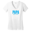 Papa Noun Definition Women's V-Neck T-Shirt