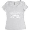 commassavenavy Women's Triblend Scoop T-shirt