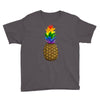rainbow pineaplle Youth Tee