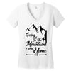 Going To The Mountains Is Going Home Women's V-Neck T-Shirt