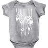 banksy street art zebra bar code Baby Onesie