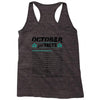October Girl Facts Libra Racerback Tank