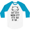 weird kitty 3/4 Sleeve Shirt