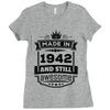 Made In 1942 And Still Awesome Ladies Fitted T-Shirt