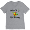 world's best mommy with flowers V-Neck Tee