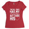 military has my soldier i have his heart Women's Triblend Scoop T-shirt